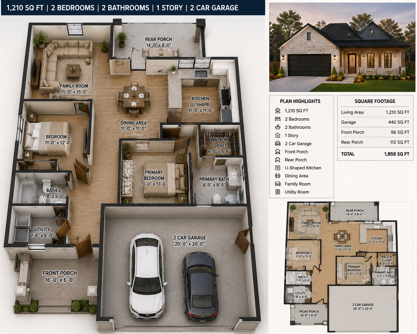 Plan Farmhouse Plus
